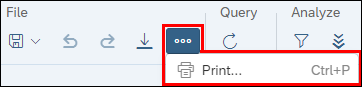 File toolbar with the Print option highlighted