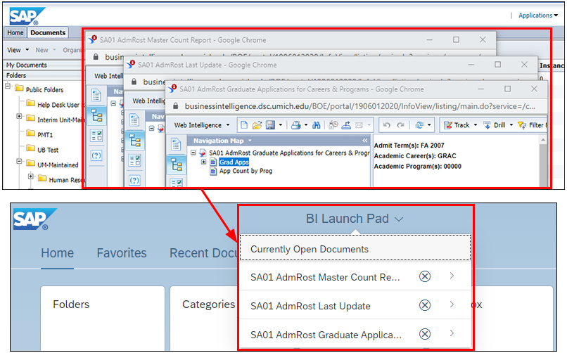 open documents compare