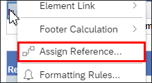 assign reference