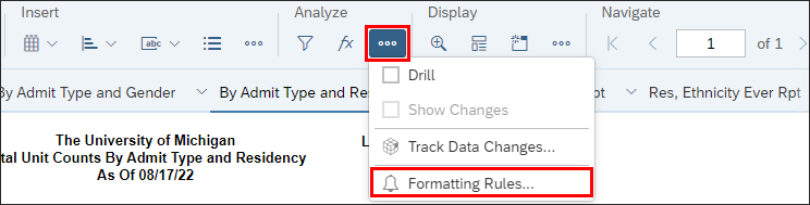 formatting rules