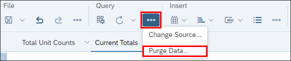 purge data