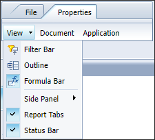 properties tab